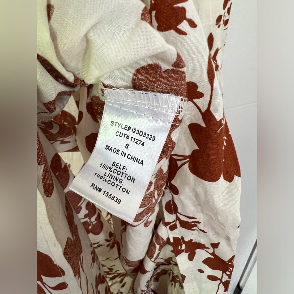 VICI women’s One Shoulder Flower Maxi Dress  Front Slit Sz Small - Picture 6 of 9